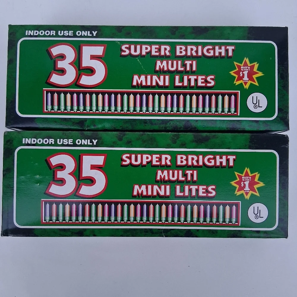 Super Bright Multi Mini Lites - 35 Count